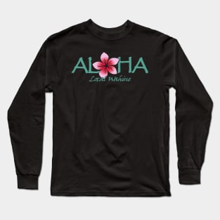 Local Wahine Aloha Flower Long Sleeve T-Shirt